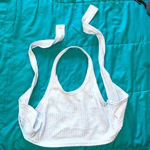 light blue halter top !!